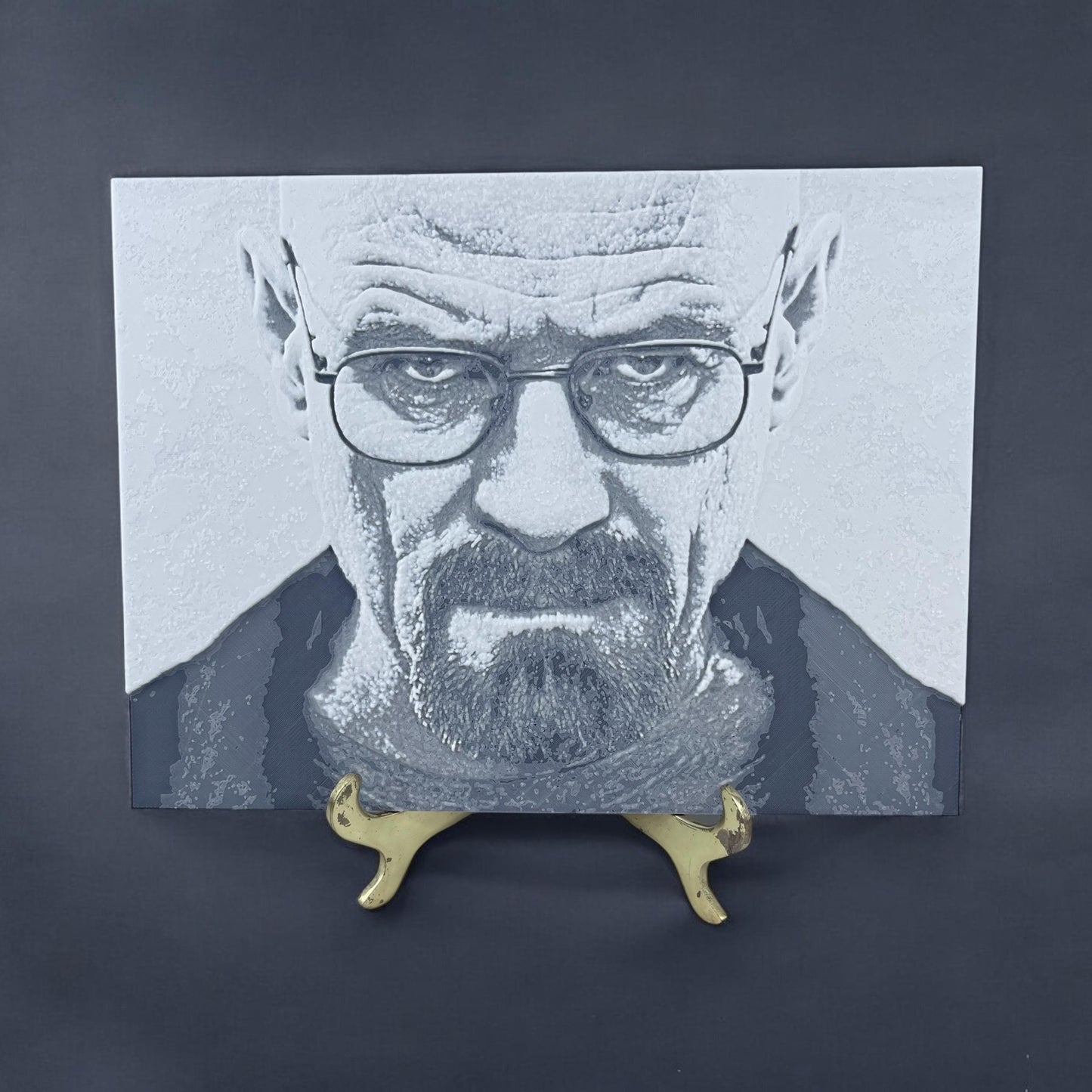 Walter White Heisenberg Wall Art, Breaking Bad, 3D Textured Art