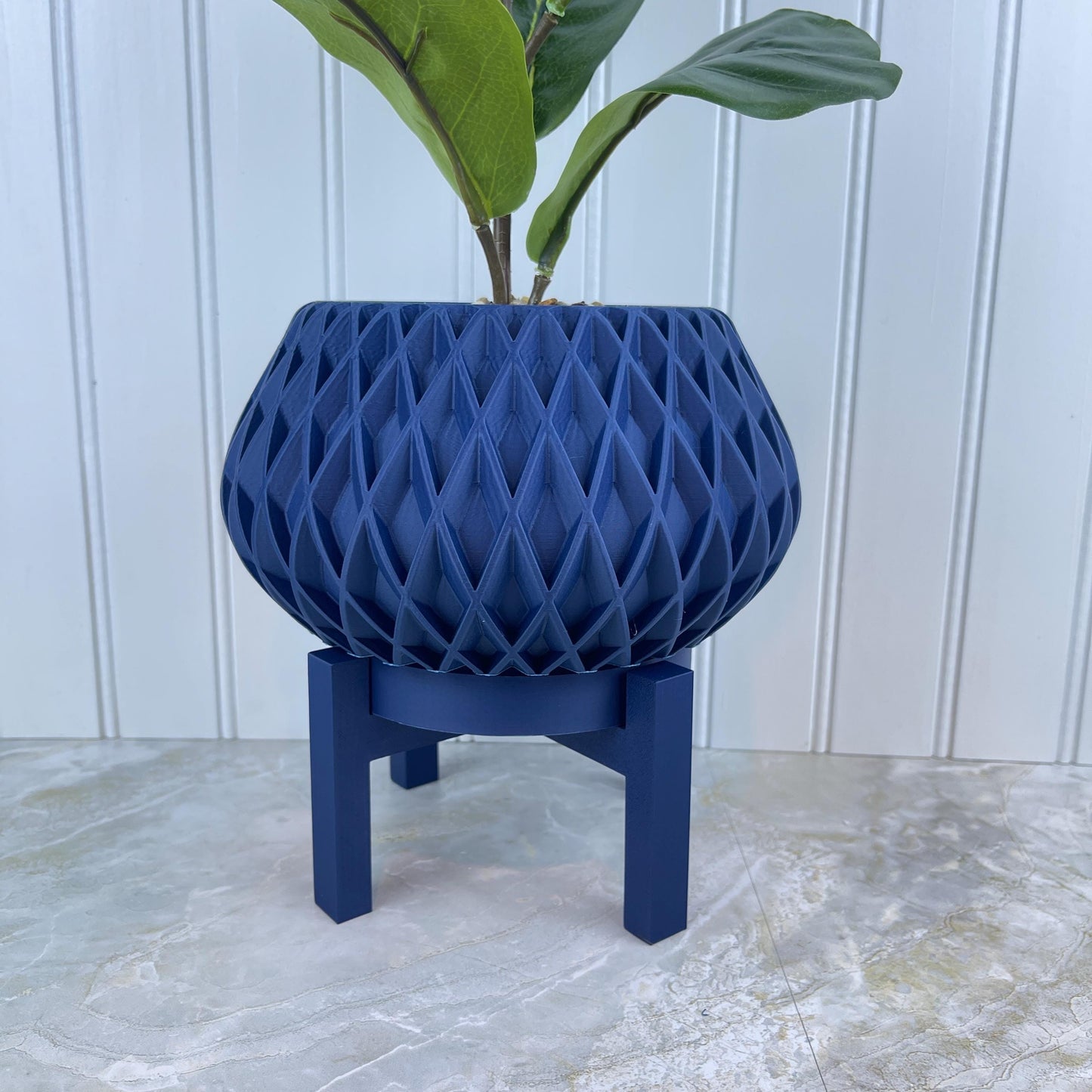 The Rivio Planter with Stand, Indoor Flower Pot,  Tabletop Planter