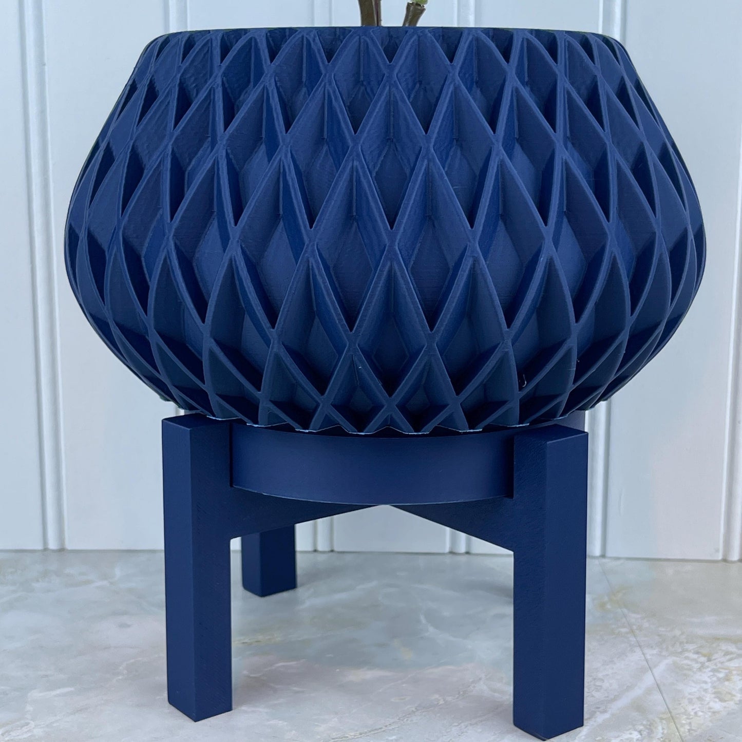 The Rivio Planter with Stand, Indoor Flower Pot,  Tabletop Planter
