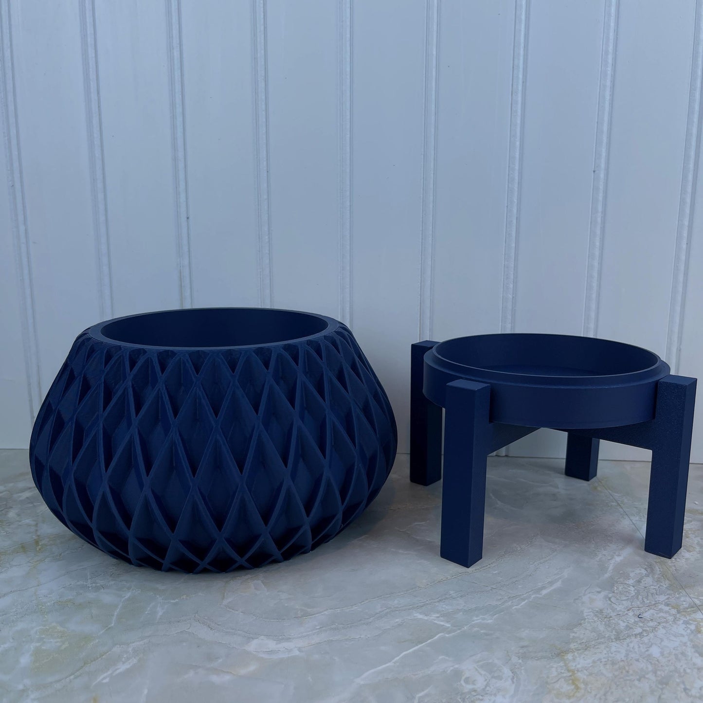 The Rivio Planter with Stand, Indoor Flower Pot,  Tabletop Planter