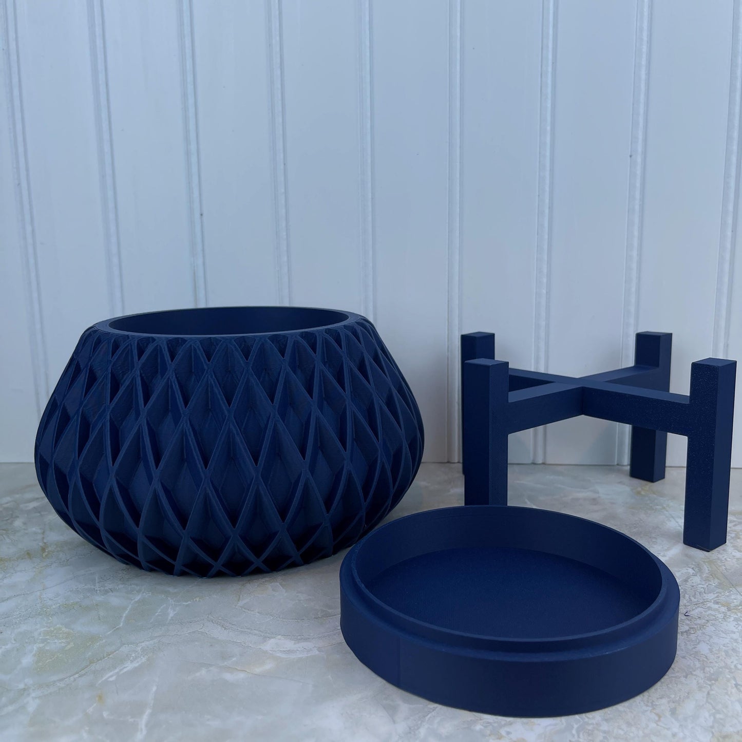 The Rivio Planter with Stand, Indoor Flower Pot,  Tabletop Planter