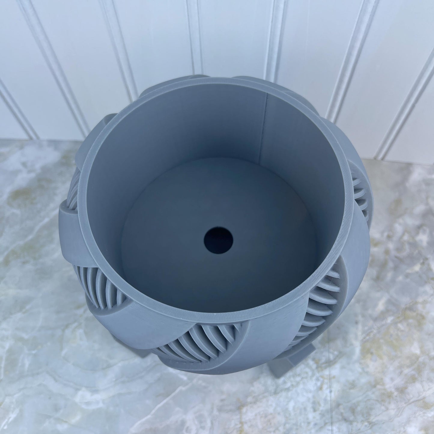 Indoor Flower Pot, The Brimo Planter with Drainage Holes, Saucer and Stand,  Planter, Modern Home Decor, Ecofriendly