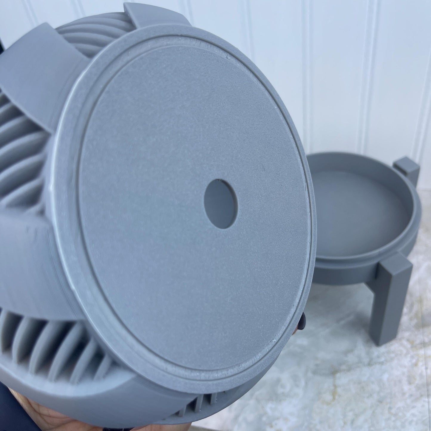 Indoor Flower Pot, The Brimo Planter with Drainage Holes, Saucer and Stand,  Planter, Modern Home Decor, Ecofriendly