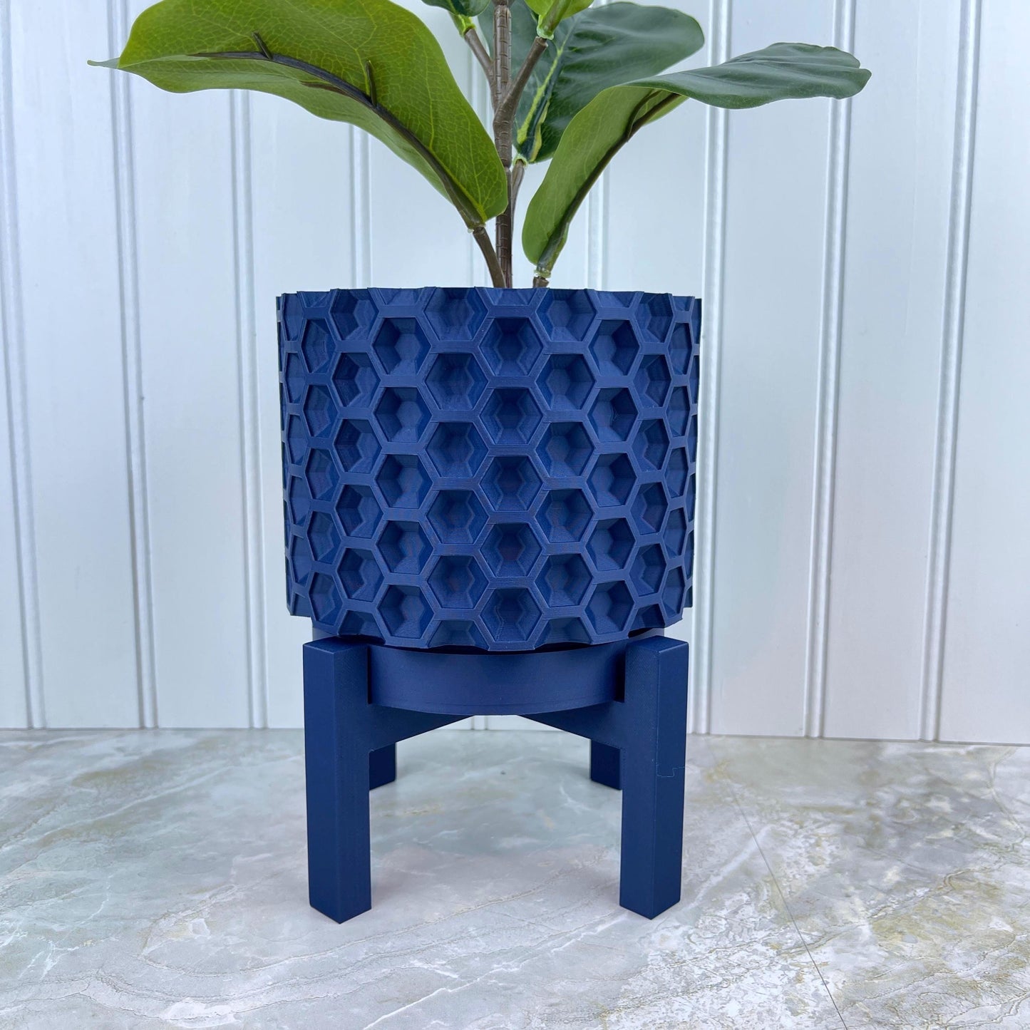 Modern Indoor Flower Pot, The Armos Planter Pot with Drainage Tray & Stand,  Planter, Modern Unique Home Decor