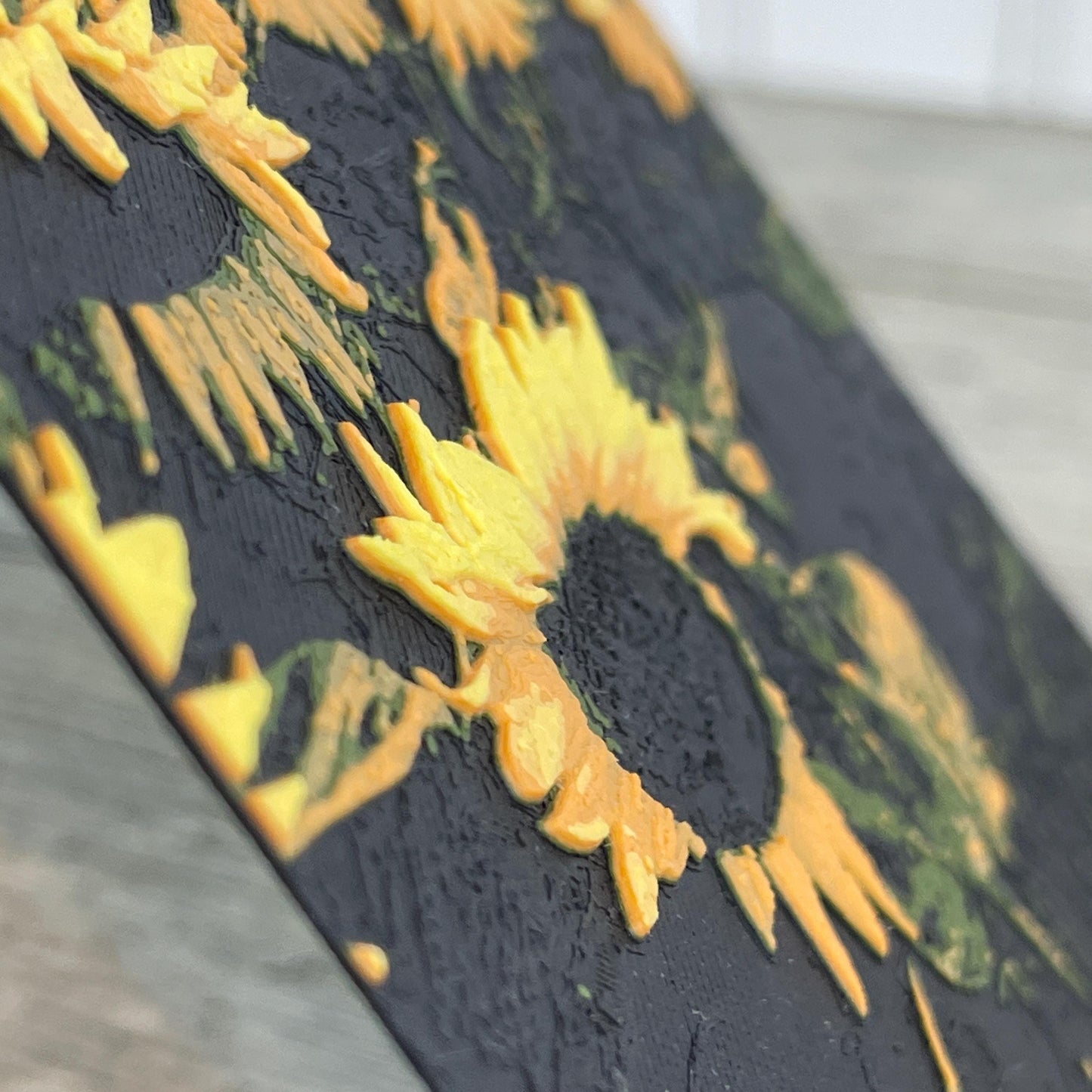 Sunflower  Wall Art, Field of Sunflowers, Textured Art