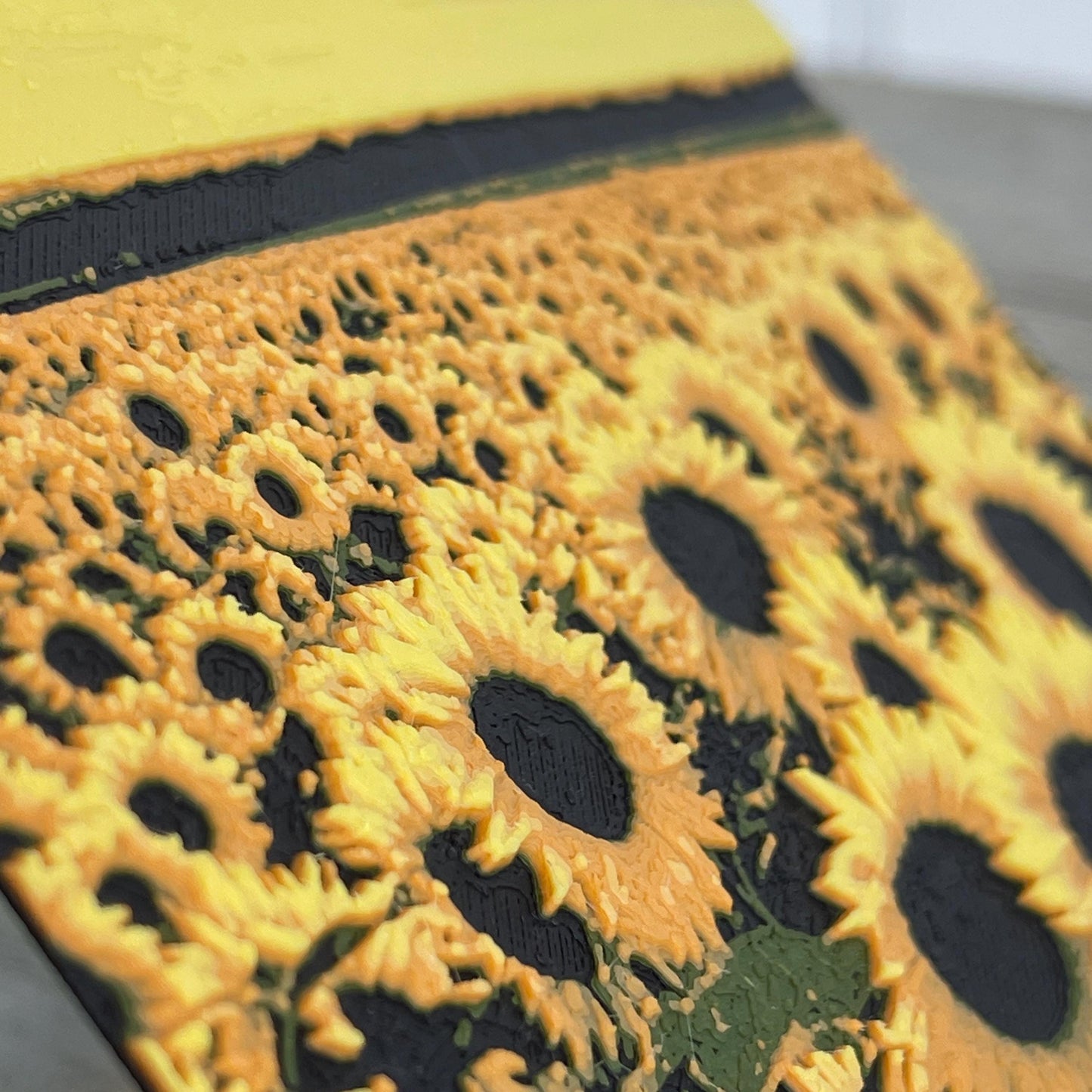 Sunflower  Wall Art, Field of Sunflowers, Textured Art
