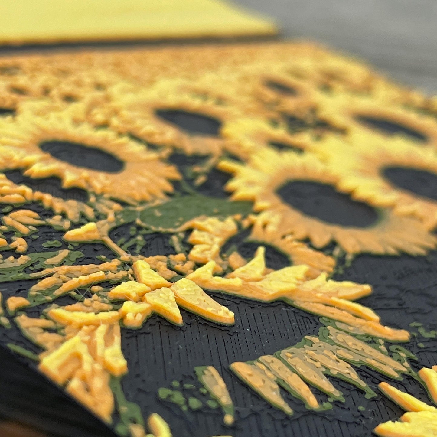 Sunflower  Wall Art, Field of Sunflowers, Textured Art