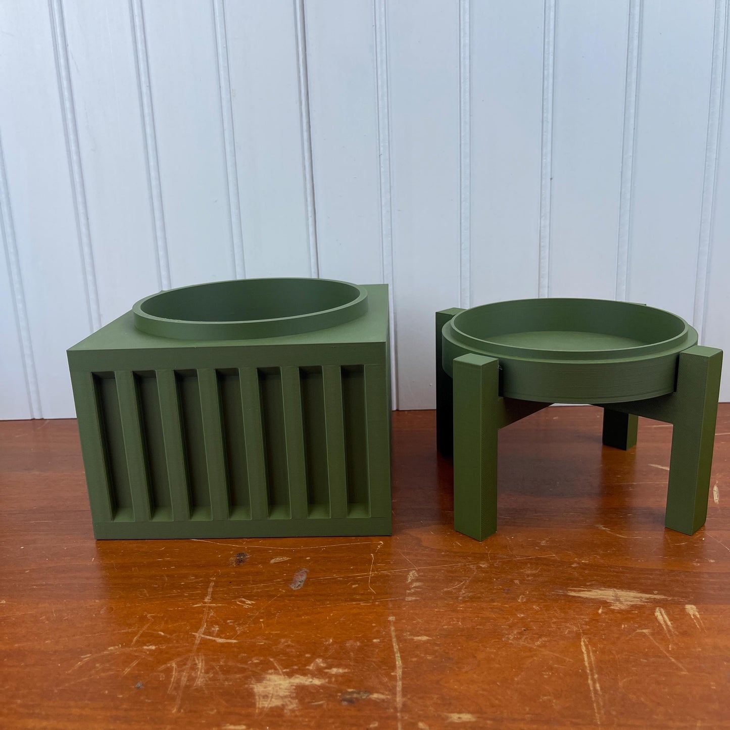 Modern Unique Indoor Flower Pot, Larix Planter Pot, Houseplants, Indoor Planter w/ Drainage Hole and Drip Tray, , Ecofriendly