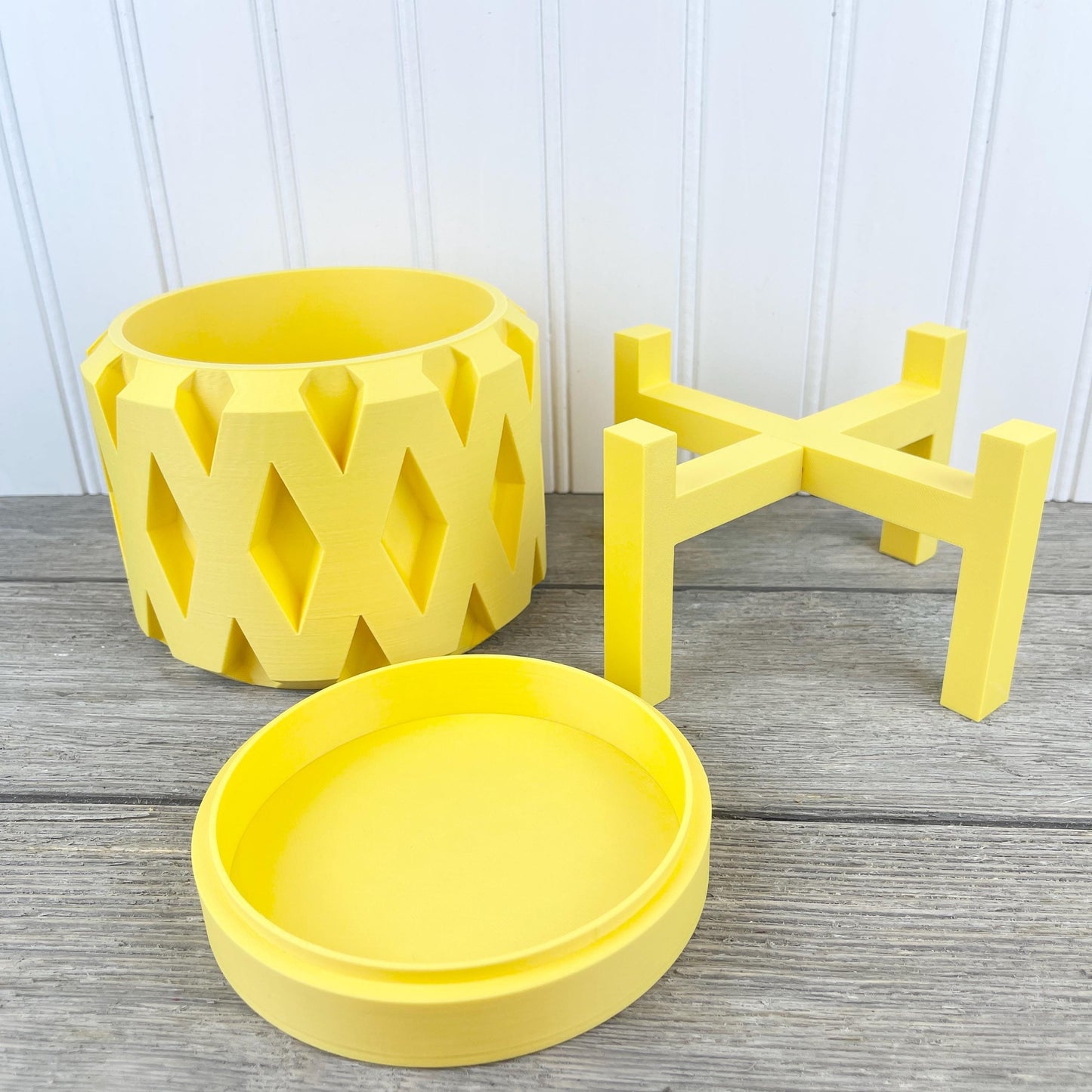 Unique Modern Indoor Flower Pot, Rano Planter Pot, Houseplants, Indoor Planter w/ Drainage Hole and Drip Tray, , Ecofriendly