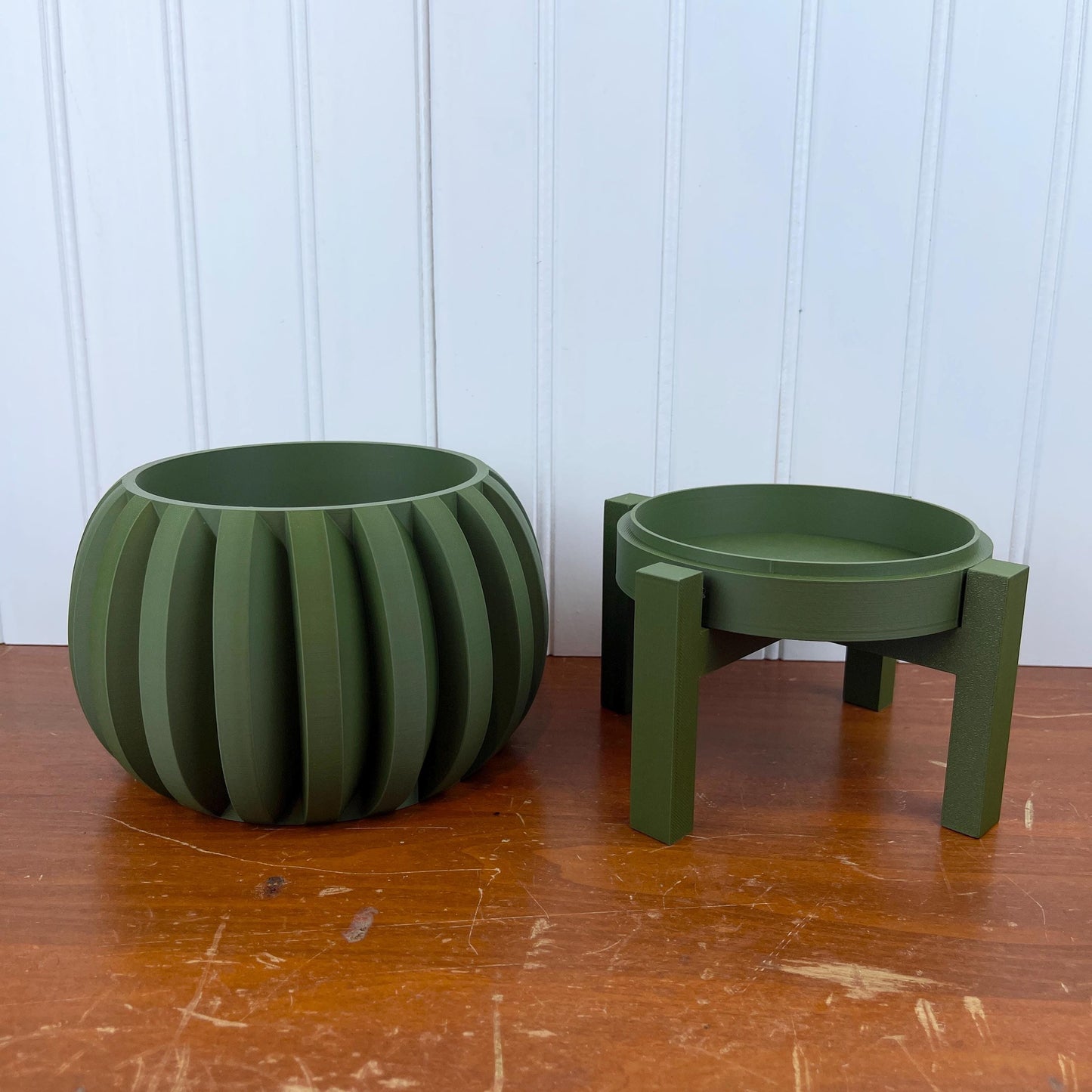 Modern Unique Indoor Flower Pot, Jone Planter Pot, Houseplants, Indoor Planter w/ Drainage Hole and Drip Tray, , Ecofriendly
