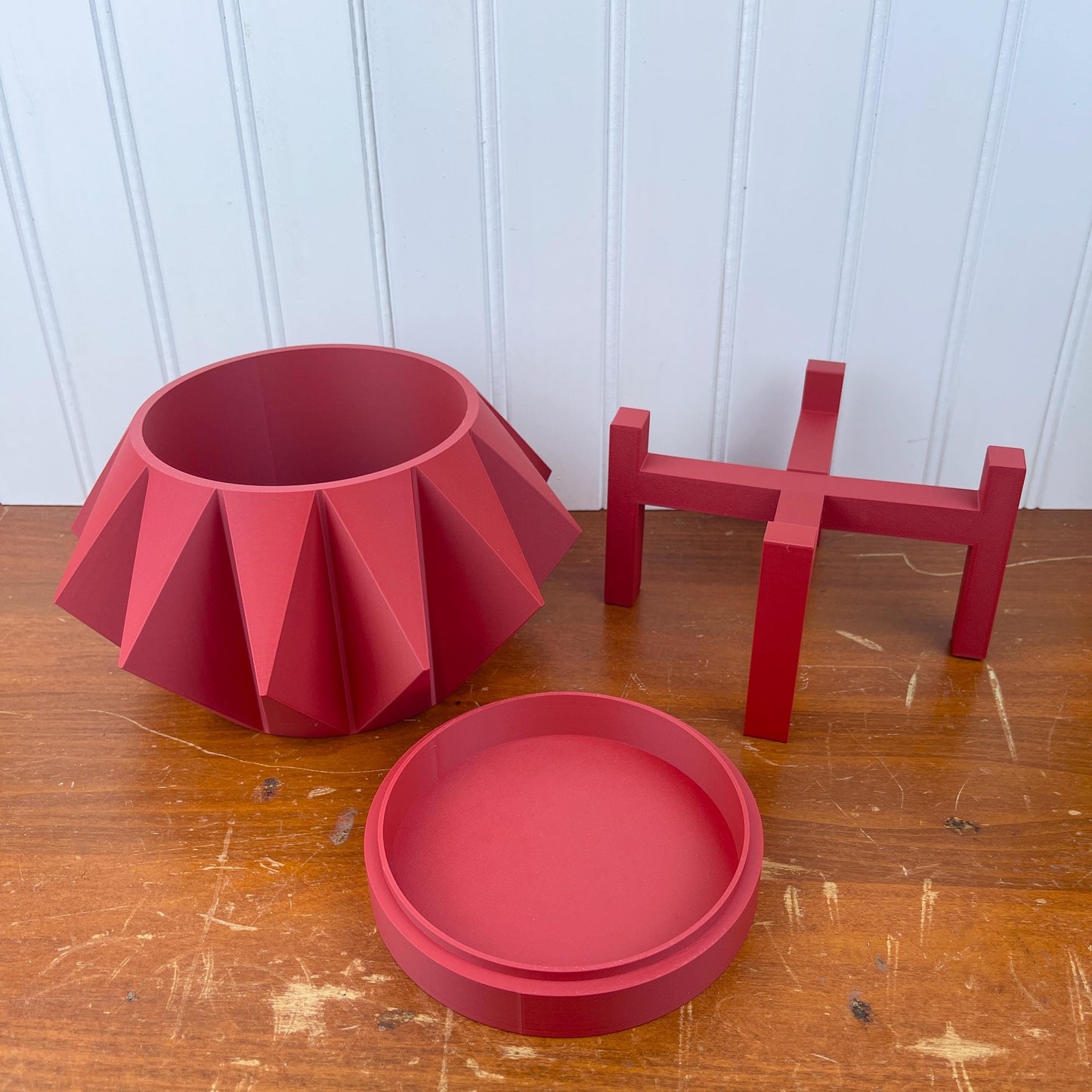 Unique Modern Indoor Flower Pot, Koni Planter Pot, Houseplants, Indoor Planter w/ Drainage Hole and Drip Tray, , Ecofriendly