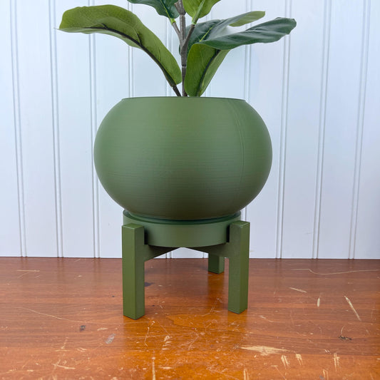 Modern Indoor Flower Pot, Rono Simple Planter Pot, Houseplants, Indoor Planter w/ Drainage Hole and Drip Tray, Eco-Friendly