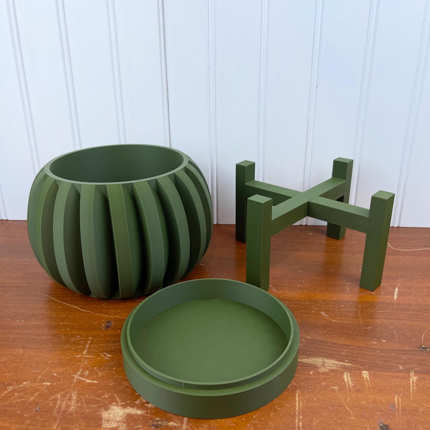 Modern Unique Indoor Flower Pot, Jone Planter Pot, Houseplants, Indoor Planter w/ Drainage Hole and Drip Tray, , Ecofriendly