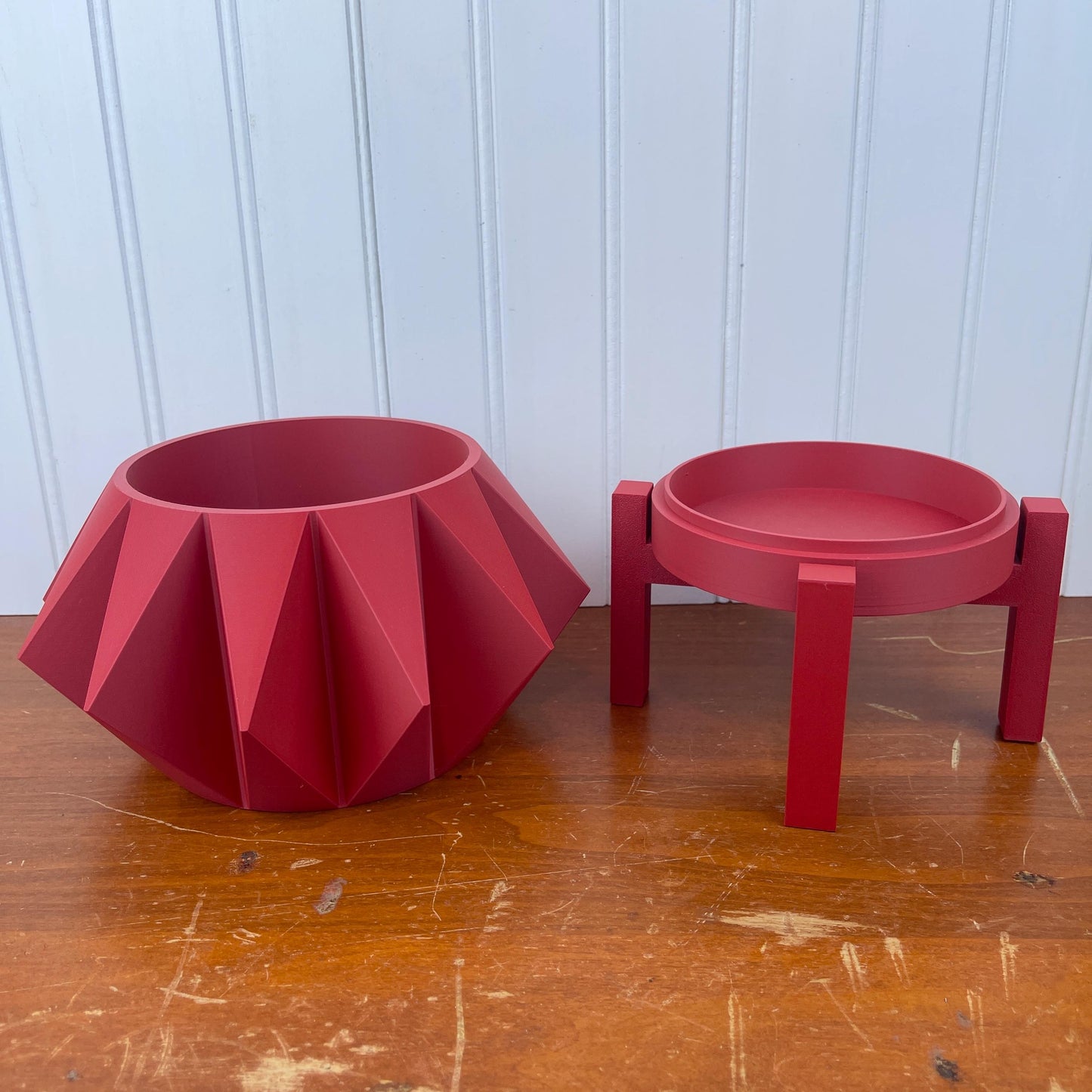 Unique Modern Indoor Flower Pot, Koni Planter Pot, Houseplants, Indoor Planter w/ Drainage Hole and Drip Tray, , Ecofriendly