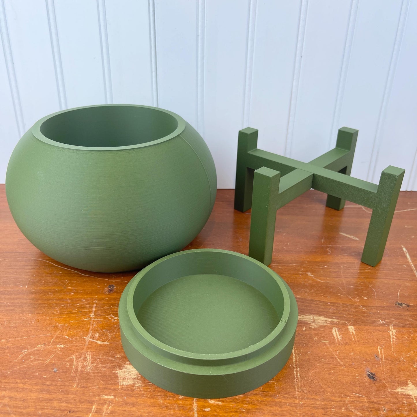 Modern Indoor Flower Pot, Rono Simple Planter Pot, Houseplants, Indoor Planter w/ Drainage Hole and Drip Tray, Eco-Friendly