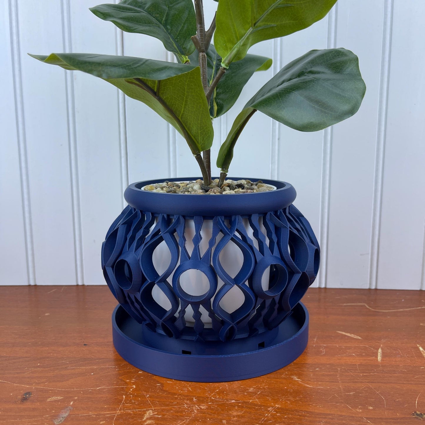 The Lyren Planter Pot & Orchid Pot Hybrid, Indoor Orchid Planter with Flower Pot Insert, Tabletop Planter