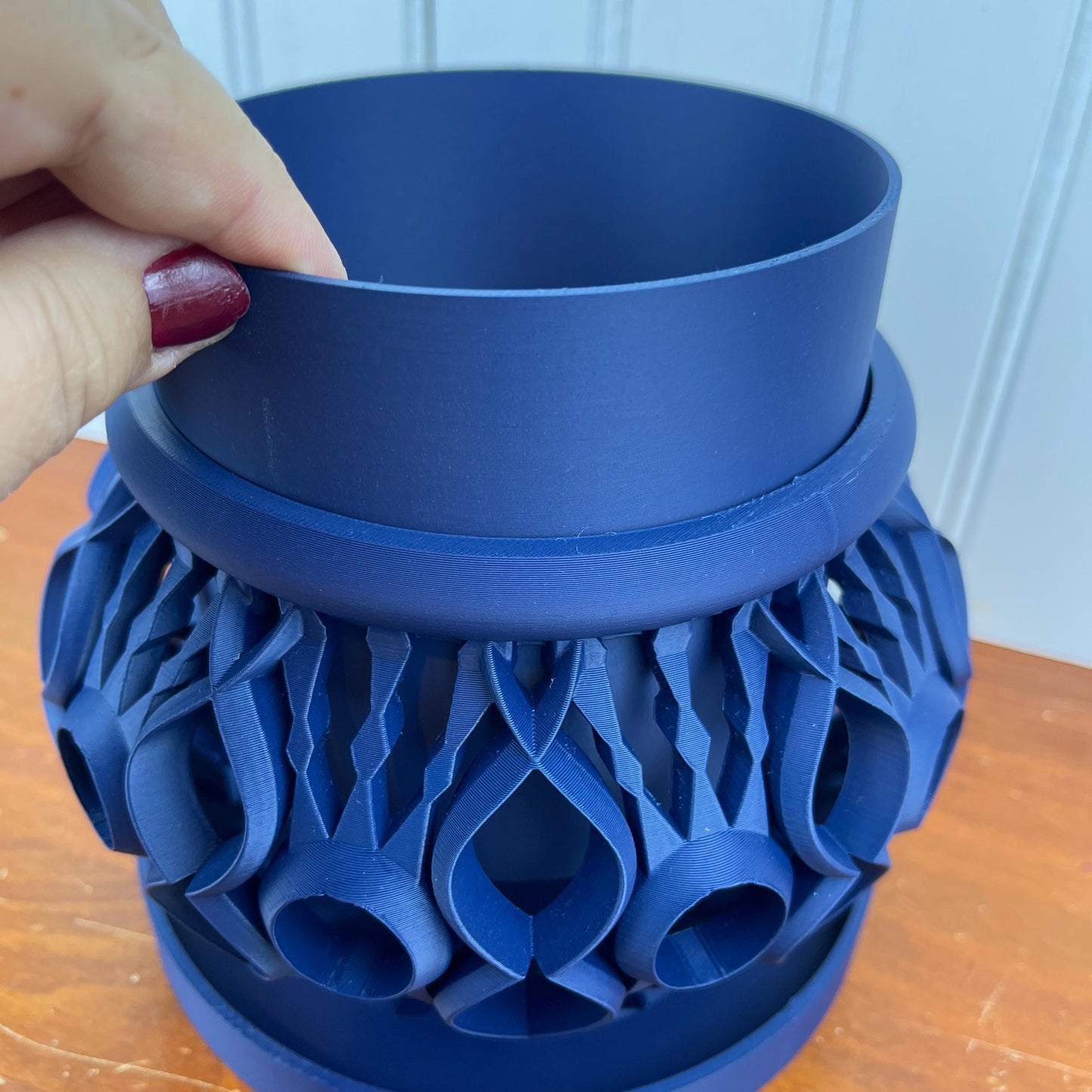 The Lyren Planter Pot & Orchid Pot Hybrid, Indoor Orchid Planter with Flower Pot Insert, Tabletop Planter