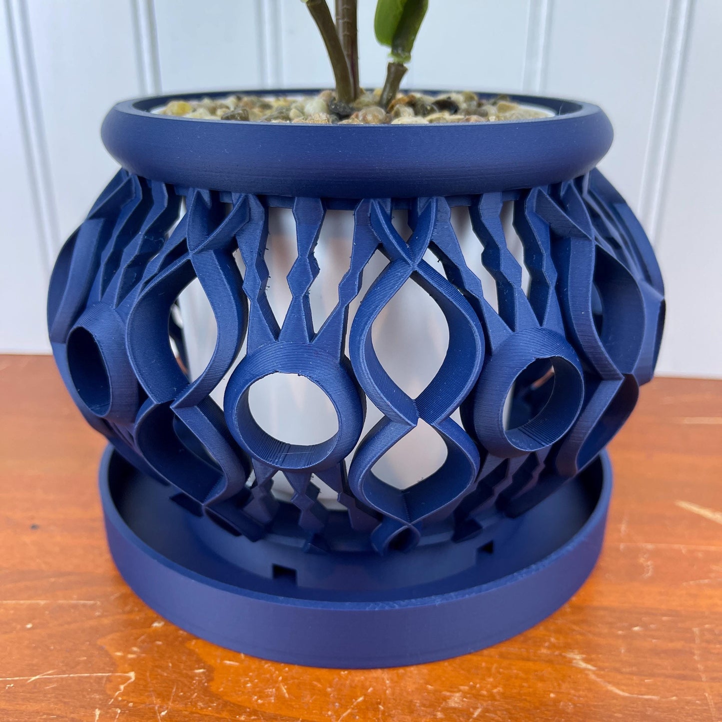 The Lyren Planter Pot & Orchid Pot Hybrid, Indoor Orchid Planter with Flower Pot Insert, Tabletop Planter