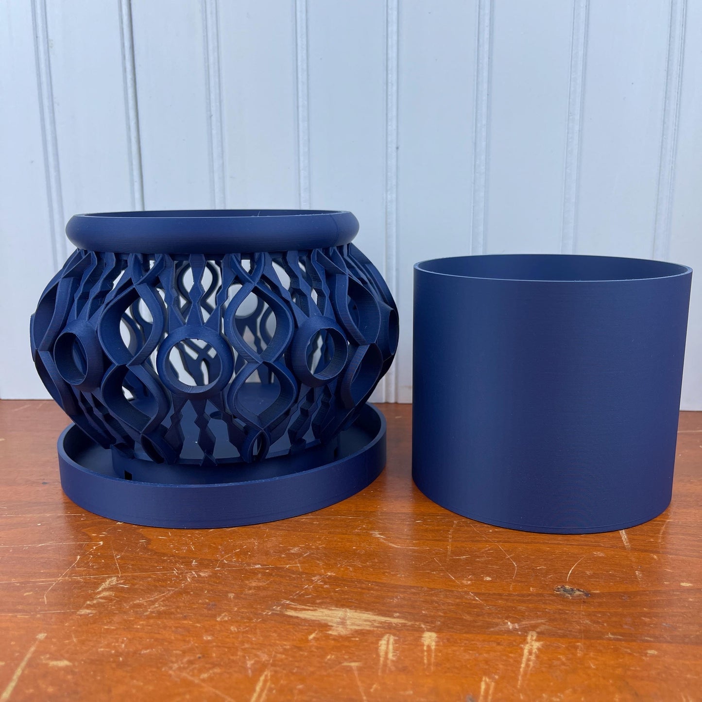 The Lyren Planter Pot & Orchid Pot Hybrid, Indoor Orchid Planter with Flower Pot Insert, Tabletop Planter