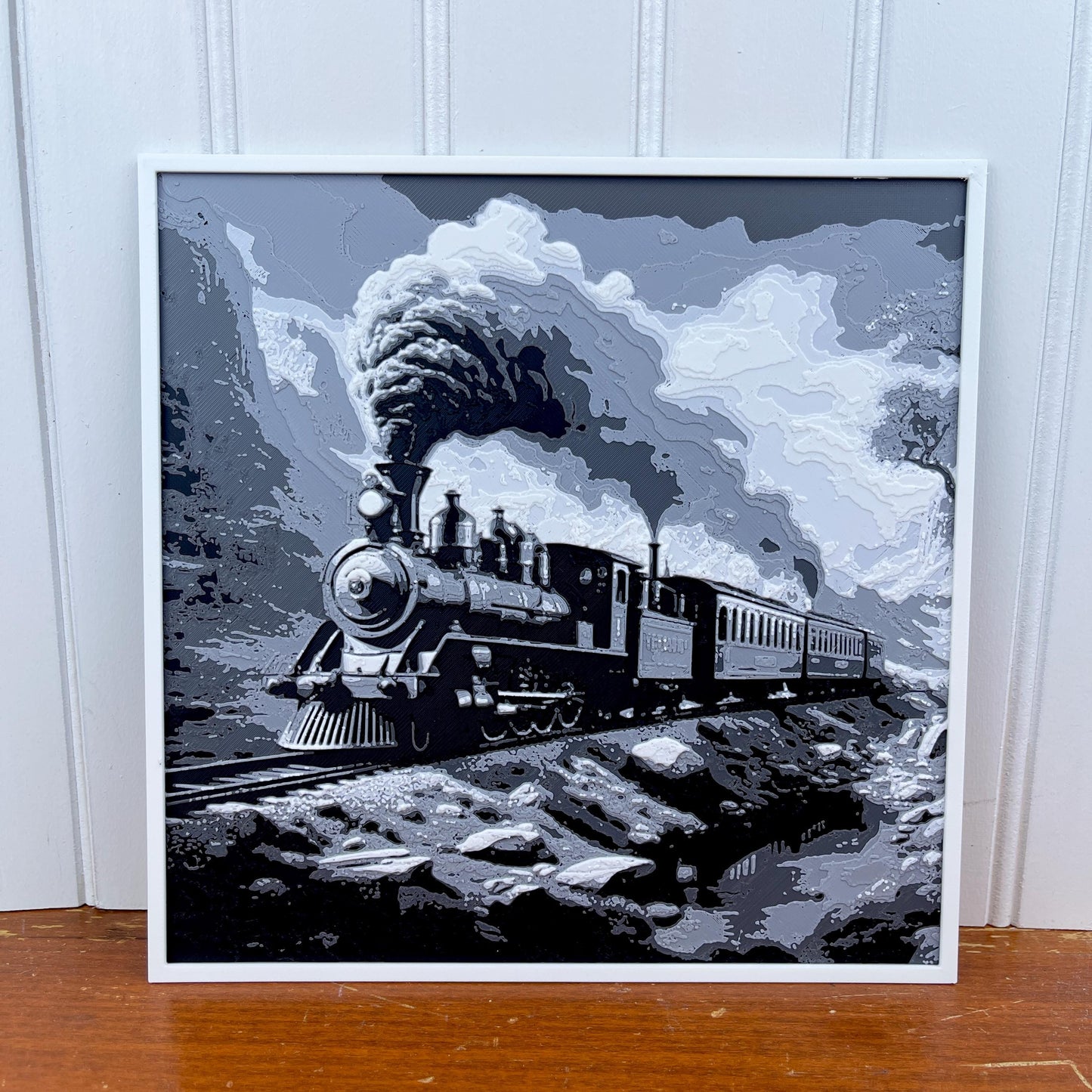 Train Wall Art,  Locomotive Art, Train Enthusiast, Choo Choo Train