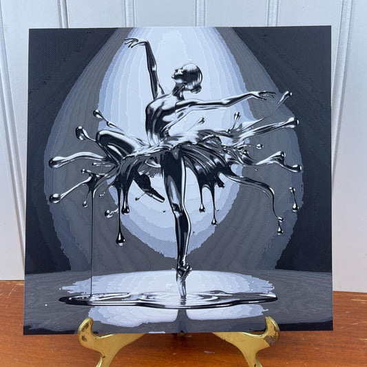 Prima Ballerina Wall Art,  Art, Ballerina Art, Water Splash, Hueforge