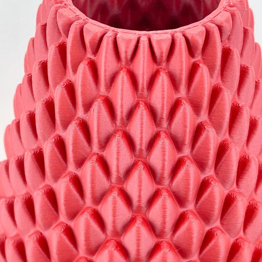 Modern  Vase, Dragonscale Flower Vase, Multiple Colors