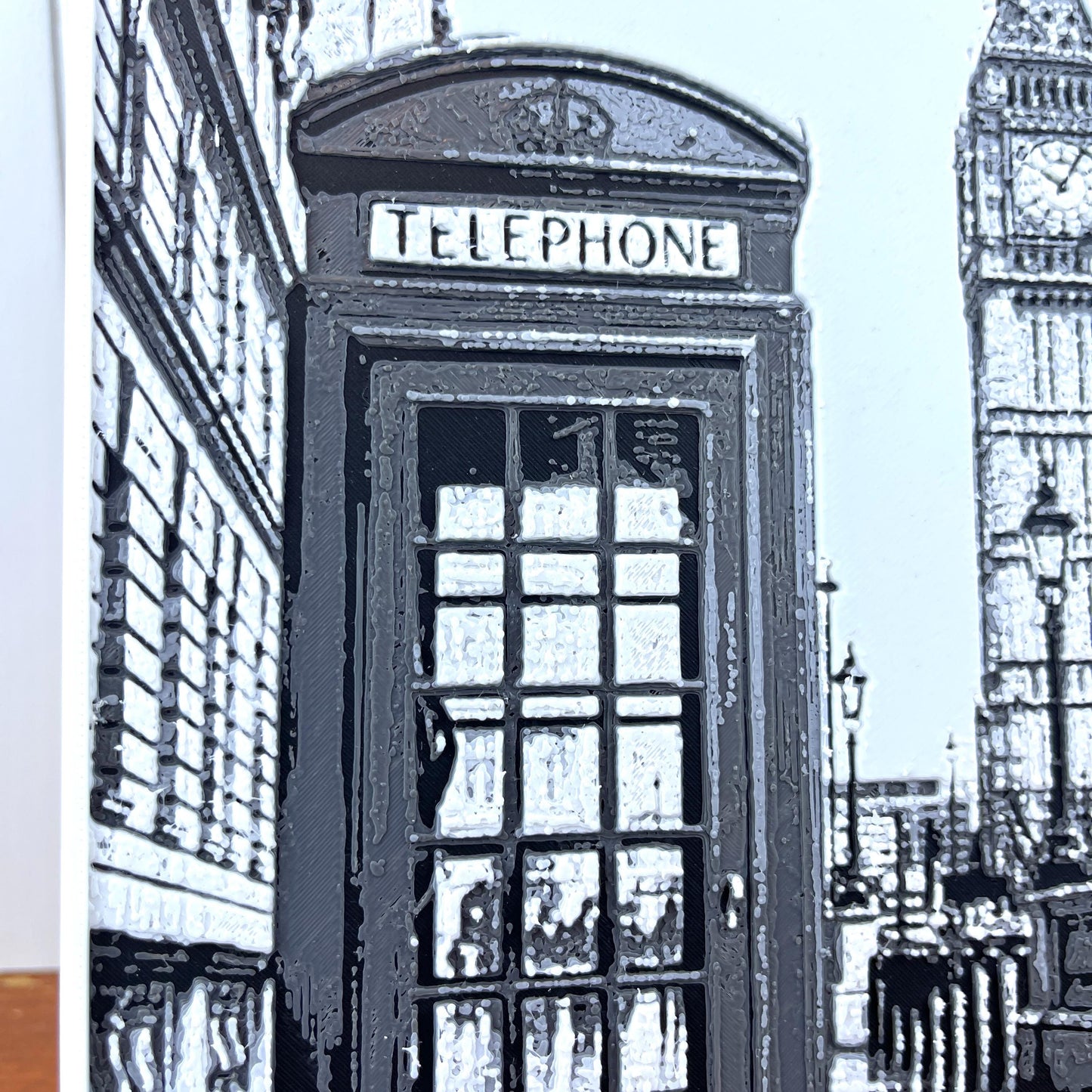 London Wall Art,  Wall Art, Telephone Booth, Big Ben, City Scape Art