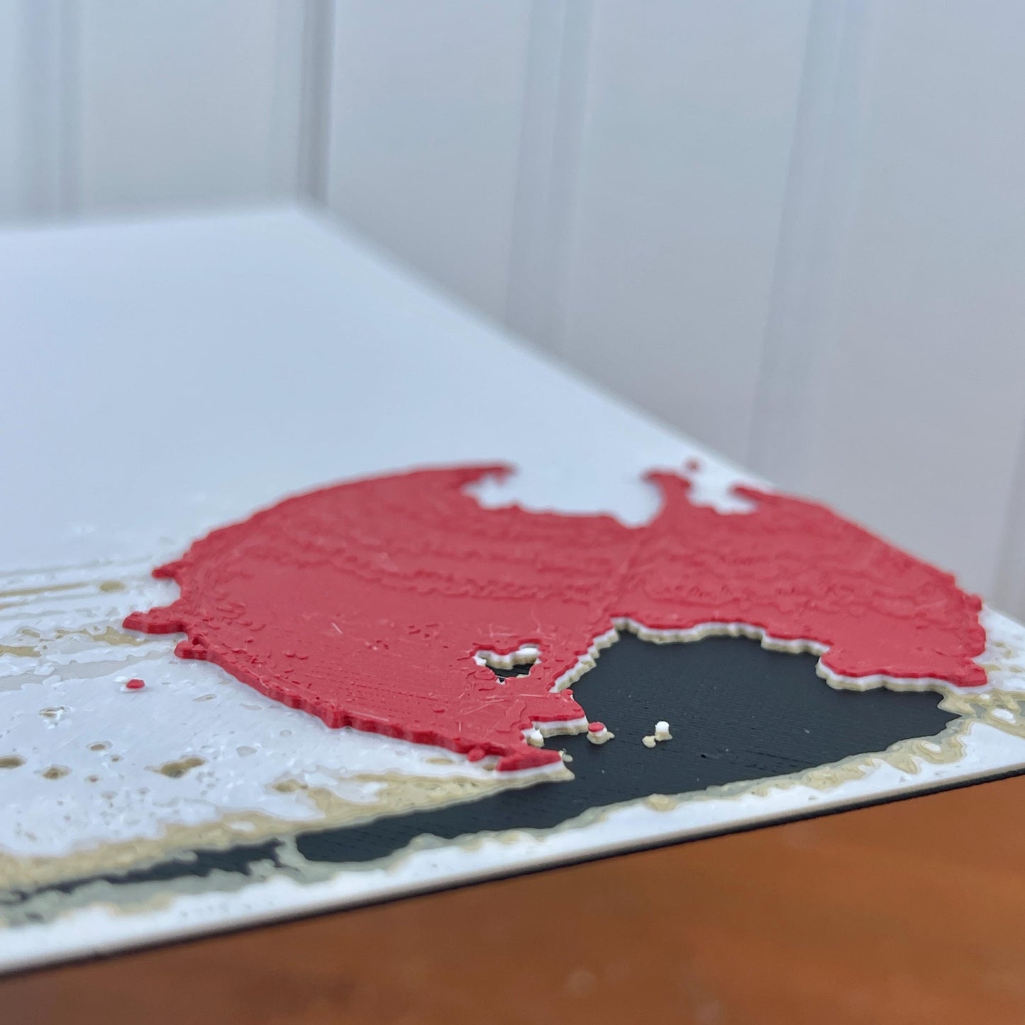 Schnauzer with Red Ball Wall Art,  Art, Dog Wall Art, Hueforge