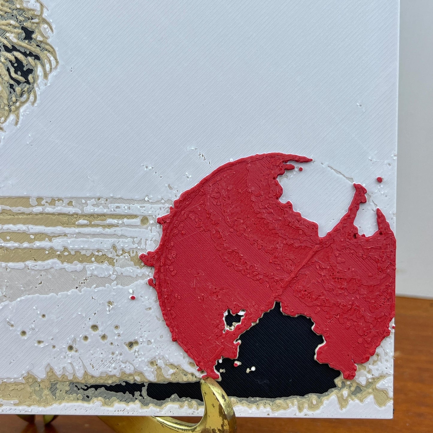 Schnauzer with Red Ball Wall Art,  Art, Dog Wall Art, Hueforge