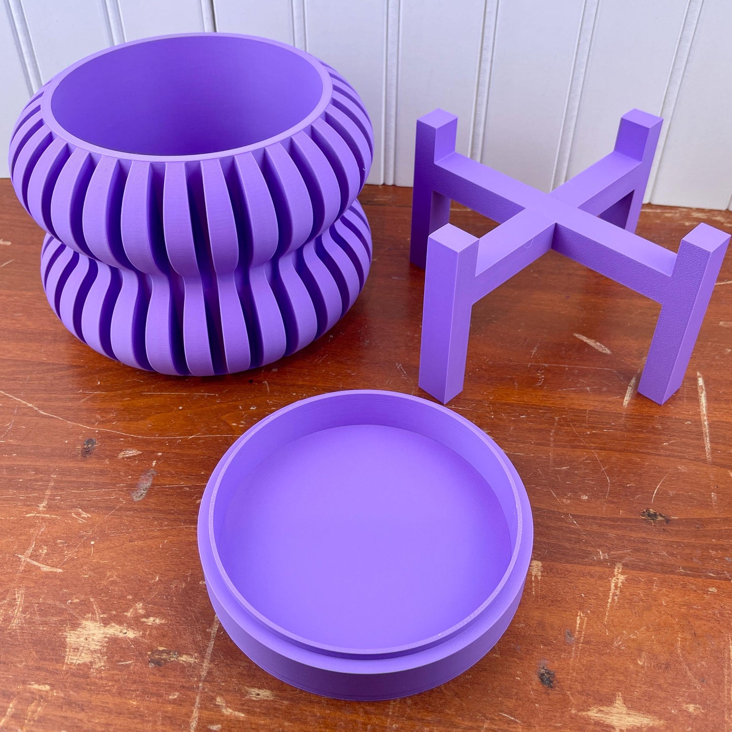 Indoor Planter Pot, The Daso Planter Pot with Drainage Tray & Stand, Houseplants, Eco-friendly