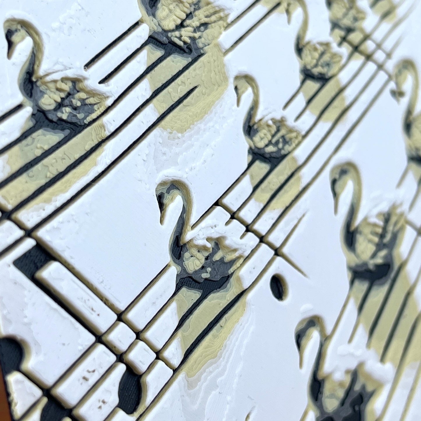 Music Swans Wall Art,  Music Swan Art, Swan Symphony, Music Room