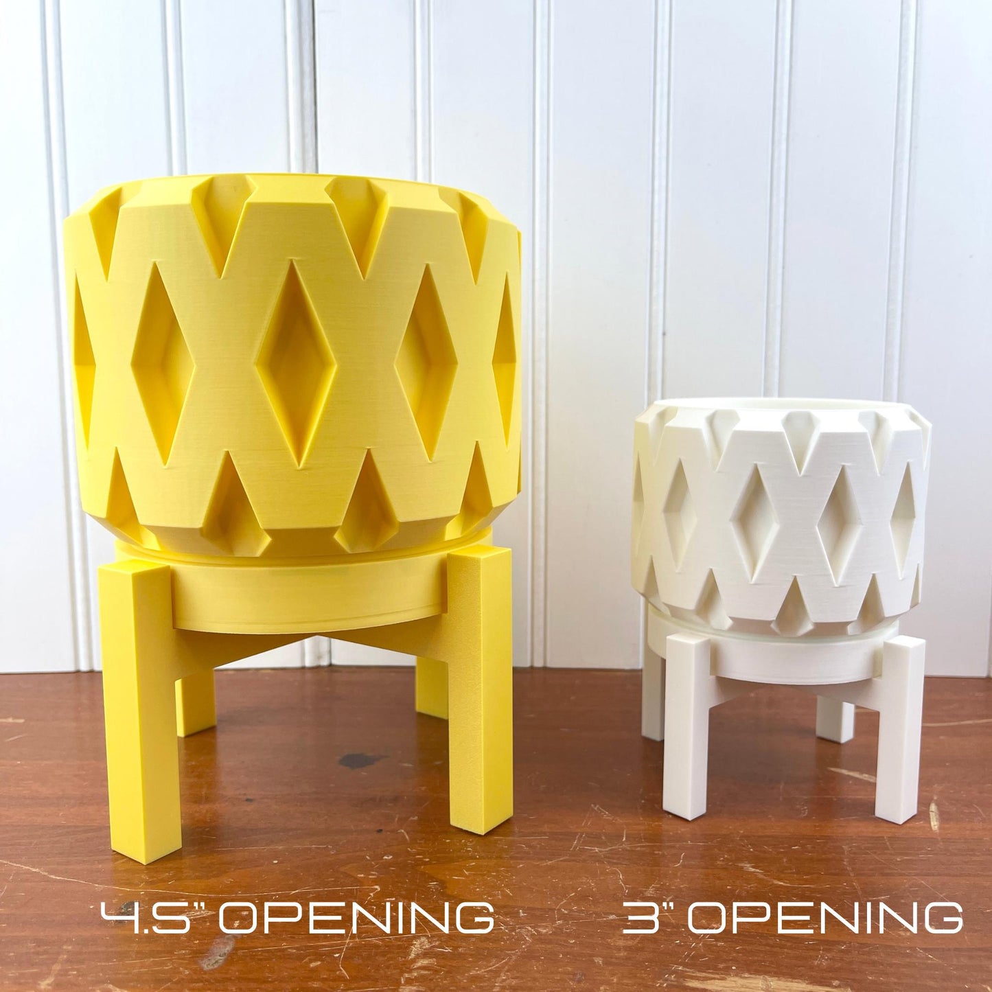 Unique Modern Indoor Flower Pot, Rano Planter Pot, Houseplants, Indoor Planter w/ Drainage Hole and Drip Tray, , Ecofriendly