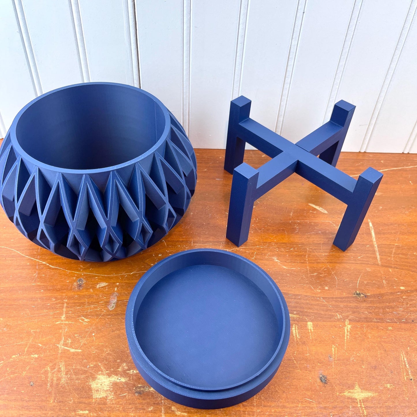 Indoor Flower Pot, Orik Planter Pot w/ Drainage Hole and Drip Tray, Houseplants, Ecofriendly