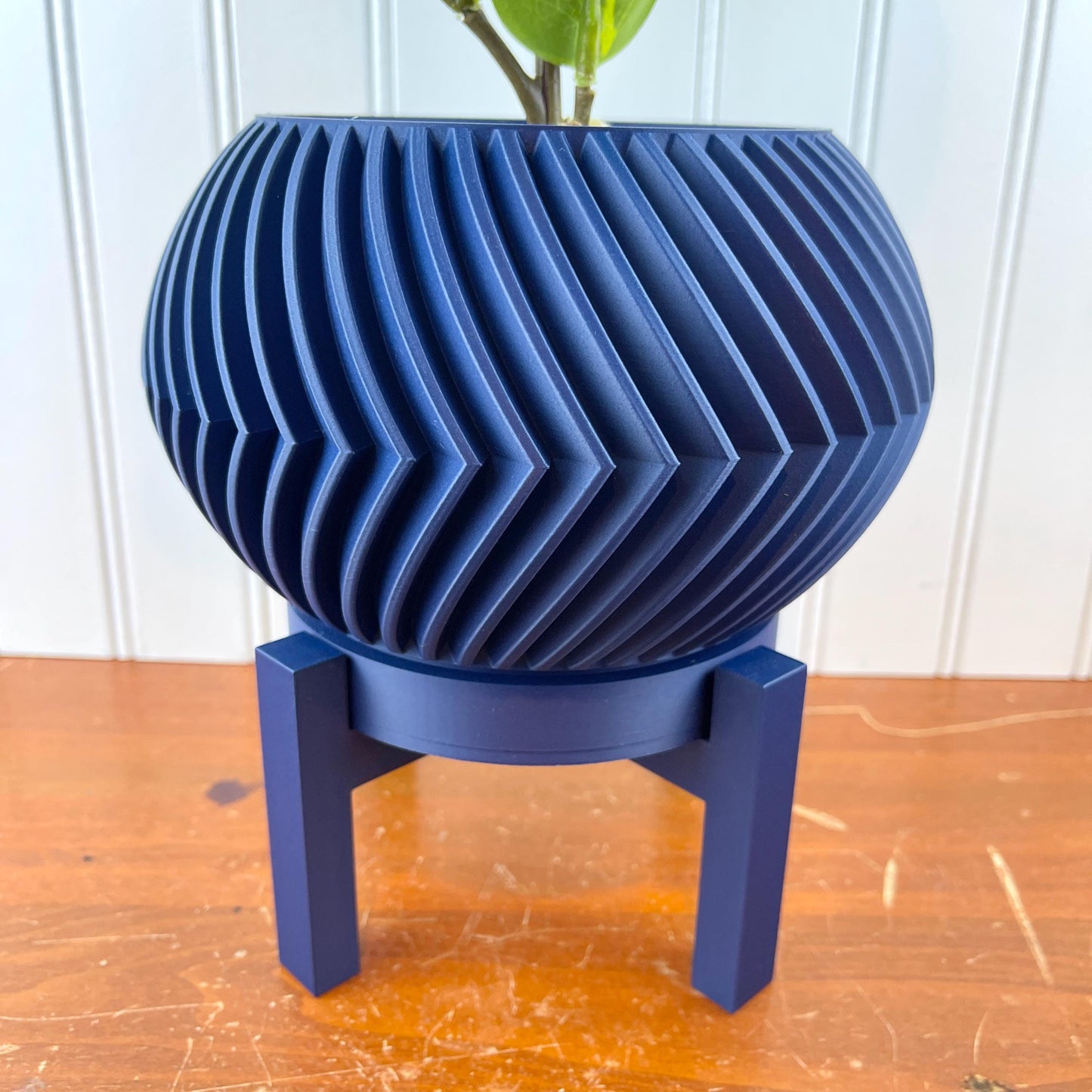 Indoor Flower Pot, Soko Planter Pot w/ Drainage Hole and Drip Tray, Houseplants, Ecofriendly