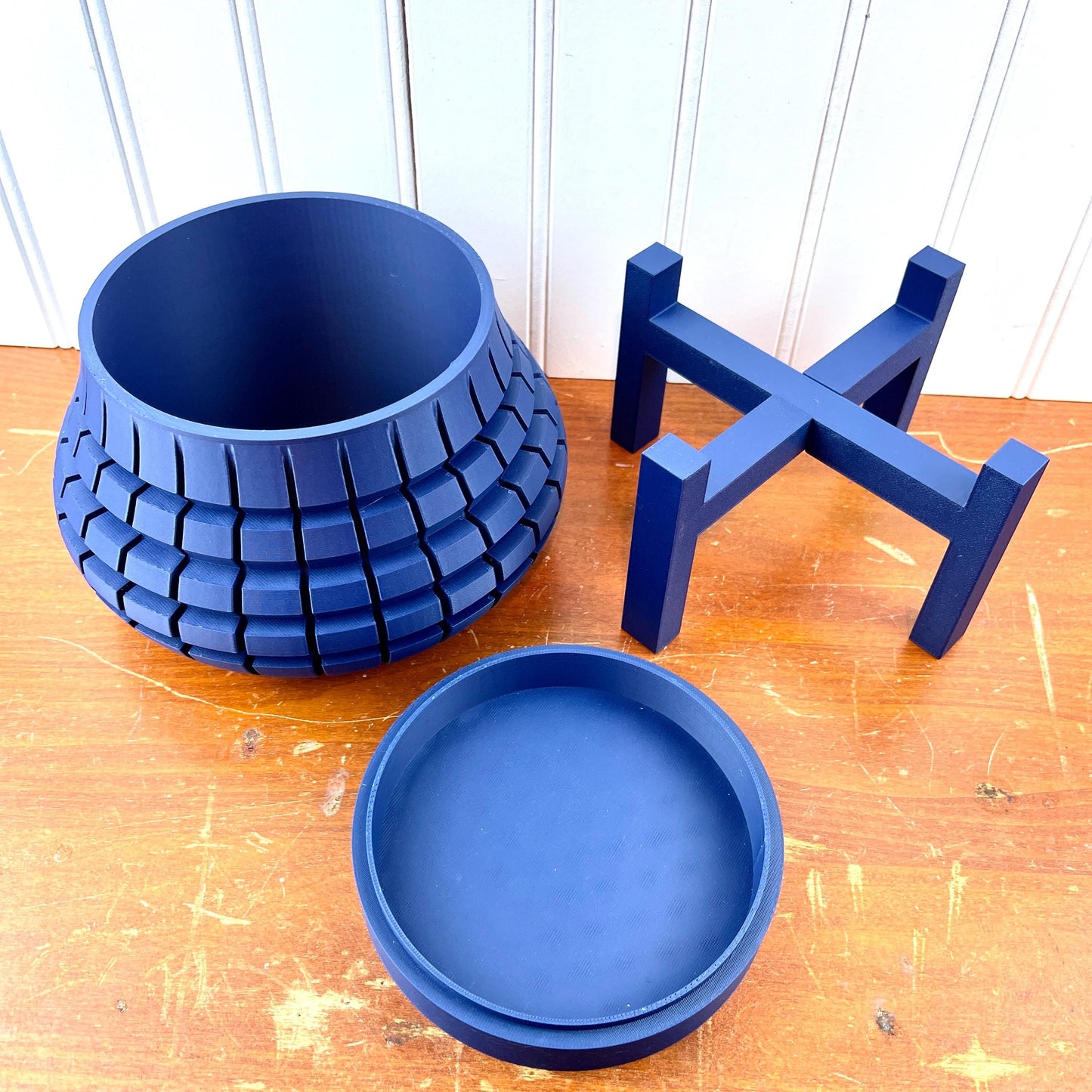 Indoor Flower Pot, Ivane Planter Pot w/ Drainage Hole and Drip Tray, Houseplants, Ecofriendly