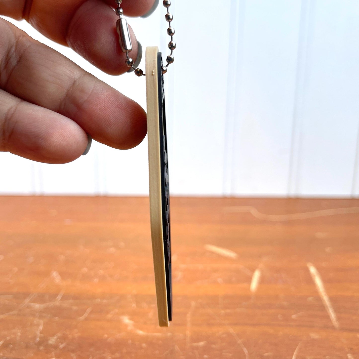 Retro Motel Keychain, Custom Keychain, Ballchain Keychain