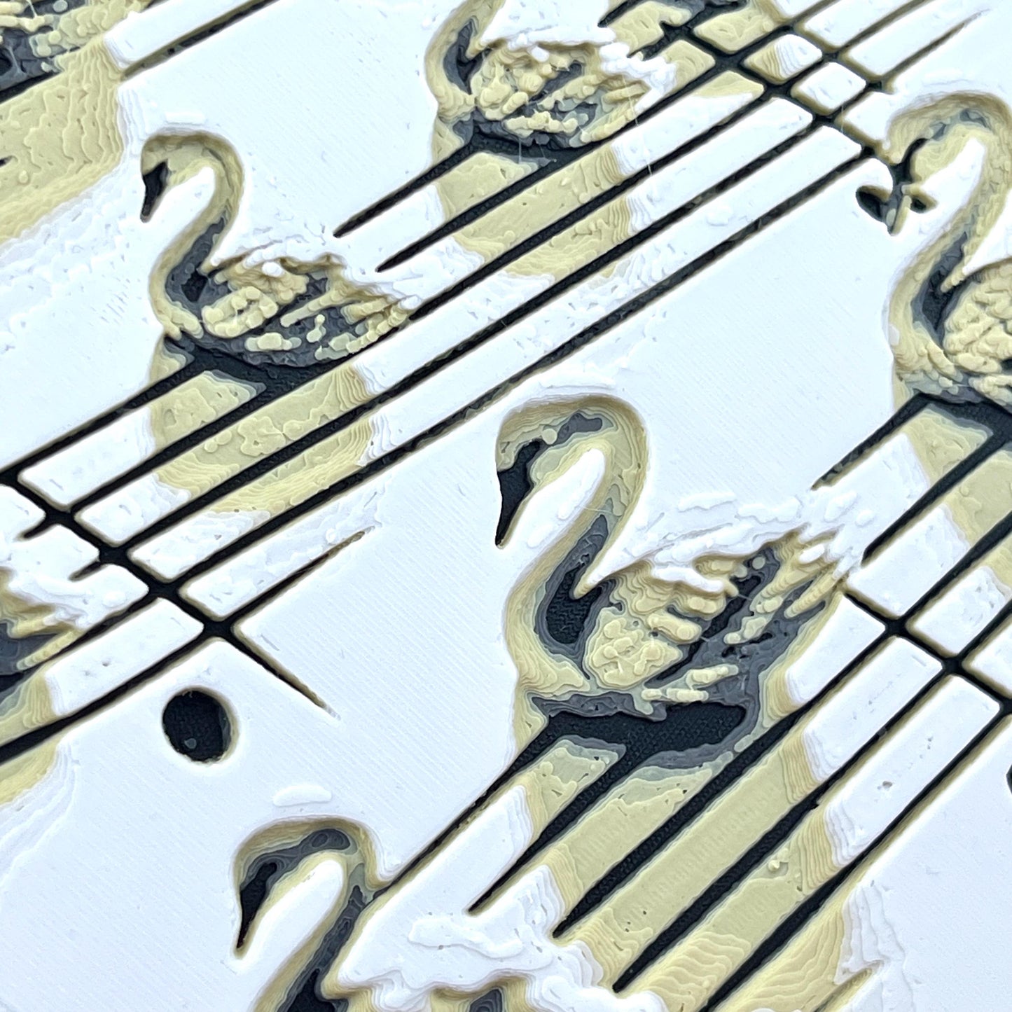 Music Swans Wall Art,  Music Swan Art, Swan Symphony, Music Room