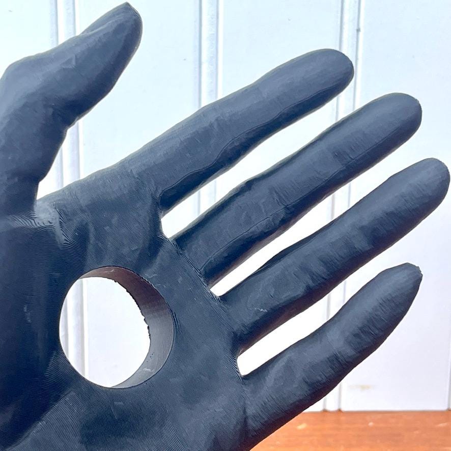 VinoGrace,  Hand Sculpture Wine Bottle Holder, Cantilever Bottle Holder