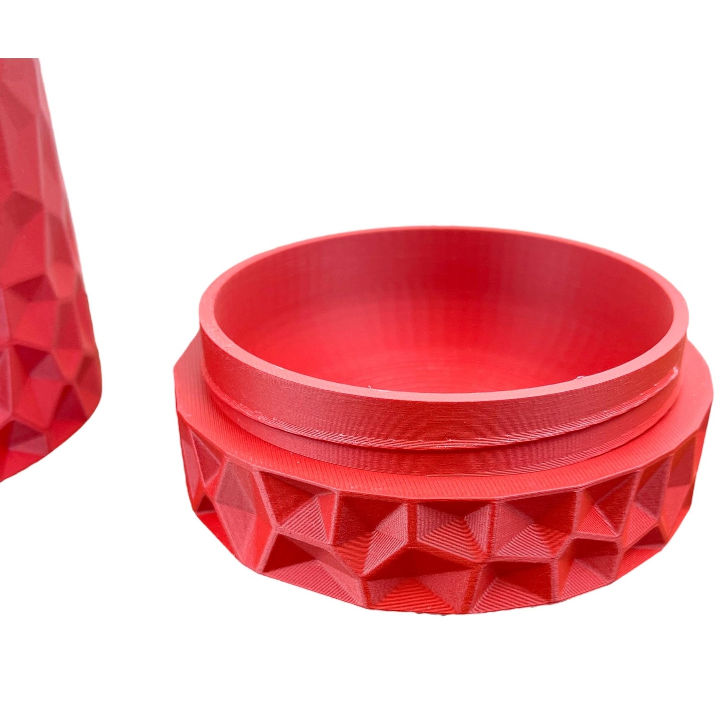 Voronoi Planter with Screw on Drip Tray, Indoor Flower Pot