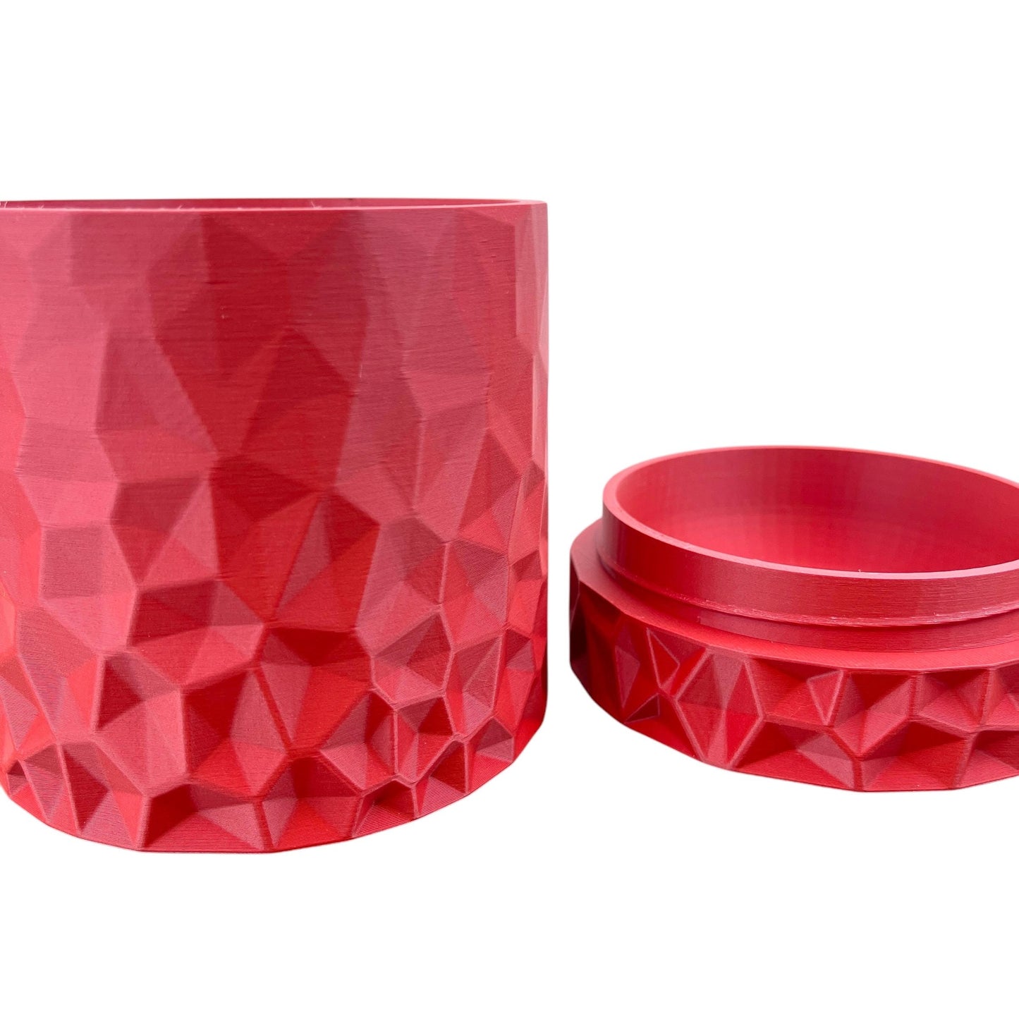 Voronoi Planter with Screw on Drip Tray, Indoor Flower Pot