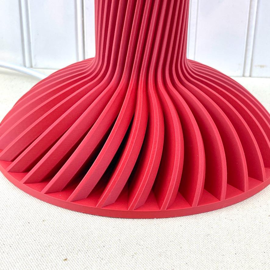 Ridged Table Lamp, Desk Lamp and Shade, Bedside Lamp