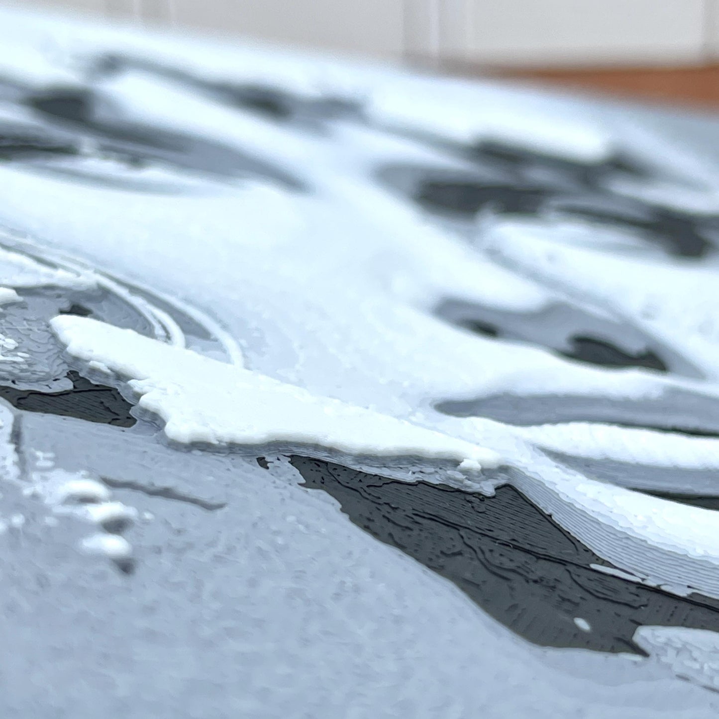 Hueforge Wall Art, Face in the Wall, Striking Monochrome,  Woman’s Face Breaking Through, Textured 3D Art