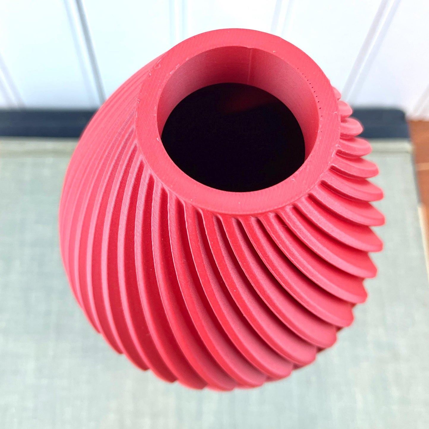 Modern Geometric Vase, The Soko Vase, Twisted Geometric Design, Sleek Minimalist Home Decor, Decorative Accent, Eco-Friendly, Biodegradable
