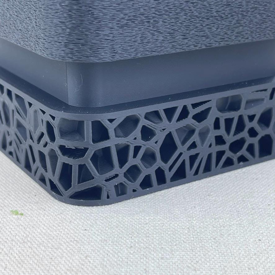 Vori Square Planter, Indoor Planter with Decorative Base, Tabletop Textured Flower Pot