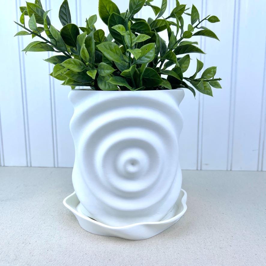 Waterdrop Planter, Modern Ripple Effect Planter