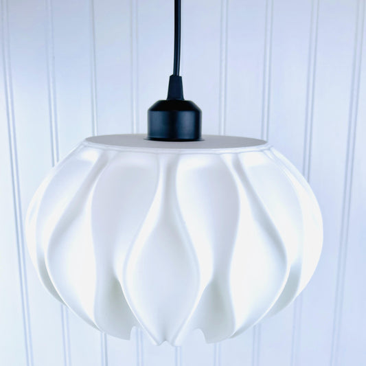 Abyssal Pendant Lamp, Sculptural Light, Petal Shape Pendant Light
