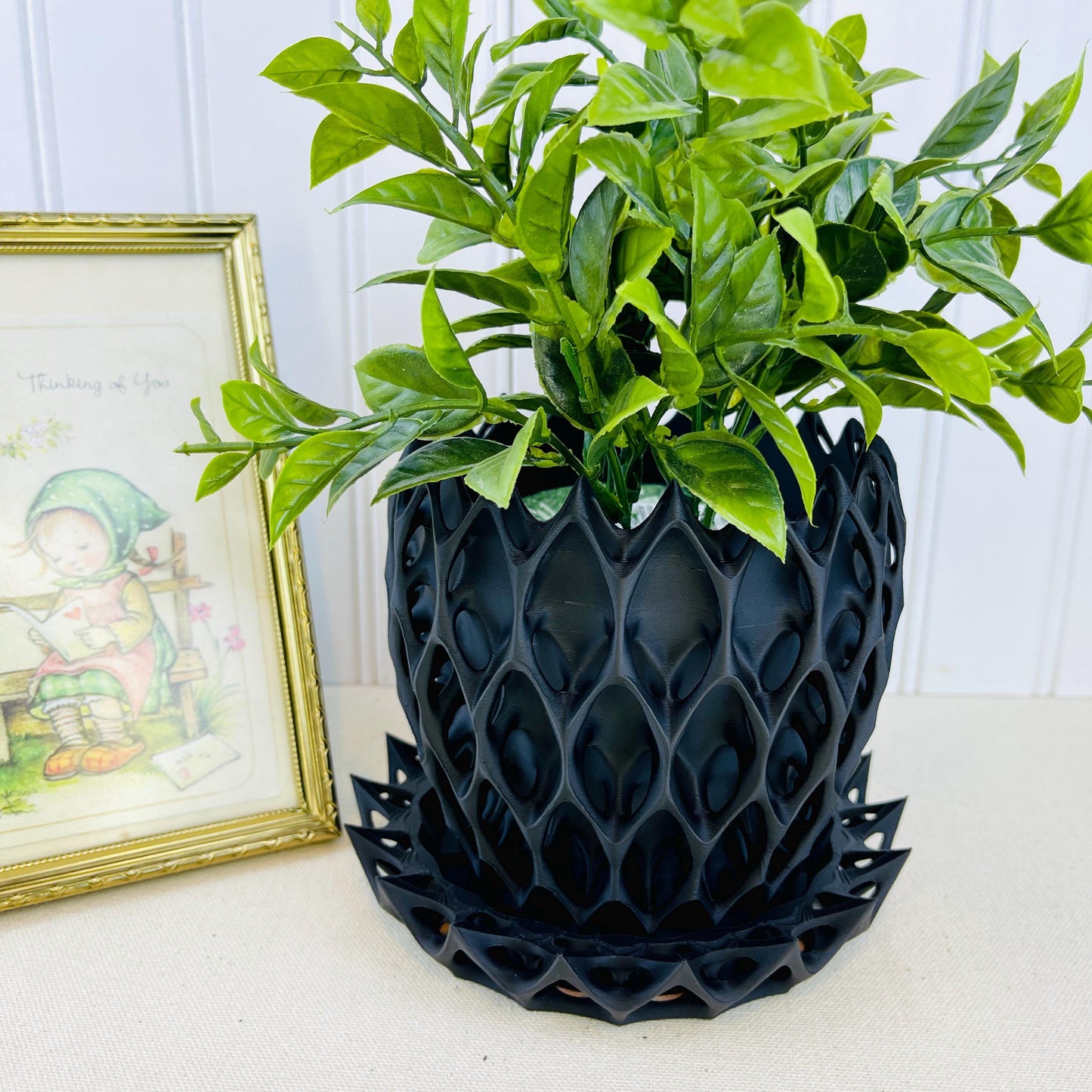 Invader Planter Pot, Small Indoor Flower Pot, Tabletop Plantet