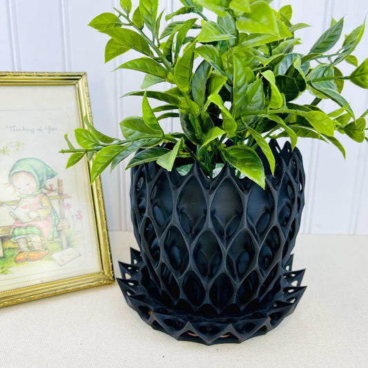 Invader Planter Pot, Small Indoor Flower Pot, Tabletop Plantet