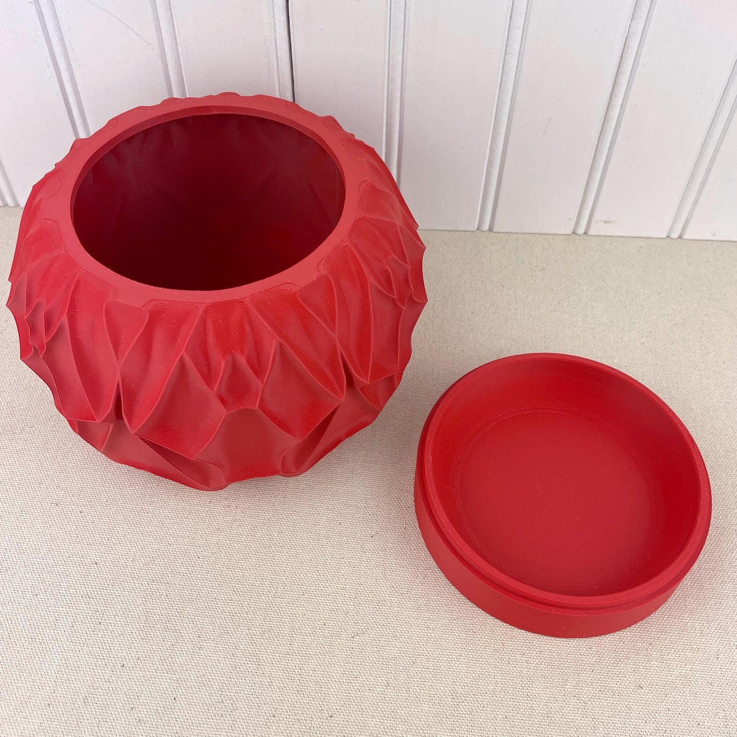 Modern Geometric Planter Pot, Vessel Planter Pot, Small Indoor Flower Pot, Modern Planter with Saucer