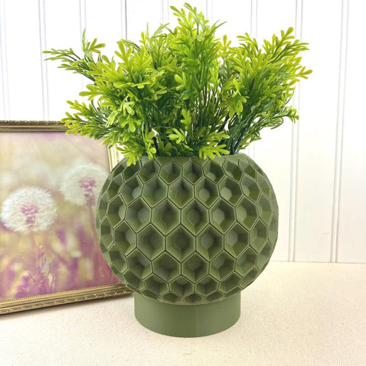 Modern Geometric Planter Pot, Hexa Planter Pot 02, Honeycomb Design